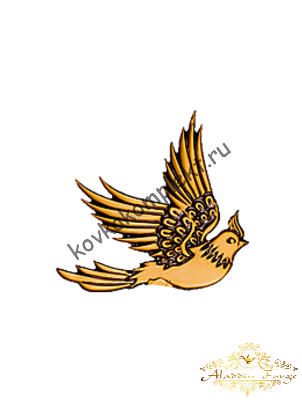 Декоративный кованый элемент птица (арт. 3132)