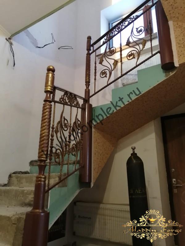 Кованые ограждения (лестница)
