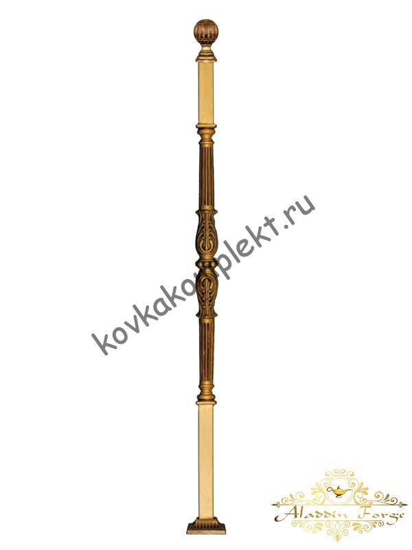 Столб кованый для перил 4 х 4 х 140 см (арт. 1909)